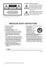 Preview for 2 page of Yamaha DXR Series Owner'S Manual