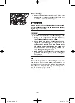 Preview for 36 page of Yamaha EF5500DE Owner'S Manual