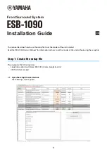 Preview for 1 page of Yamaha ESB-1090 Installation Manual