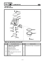 Preview for 112 page of Yamaha F4 Service Manual