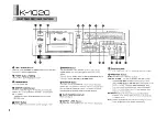 Preview for 4 page of Yamaha K-1020 Owner'S Manual