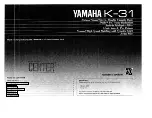 Preview for 1 page of Yamaha K-31 Owner'S Manual