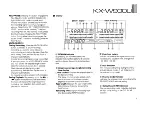 Preview for 5 page of Yamaha KX-W900 Owner'S Manual