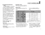 Preview for 7 page of Yamaha KX-W900 Owner'S Manual