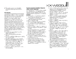 Preview for 17 page of Yamaha KX-W900 Owner'S Manual