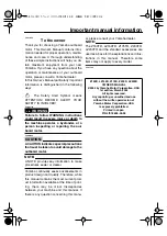 Preview for 3 page of Yamaha LZ150D Owner'S Manual