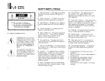 Preview for 2 page of Yamaha M-85 Owner'S Manual