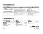 Preview for 8 page of Yamaha M-85 Owner'S Manual