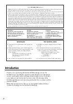 Preview for 2 page of Yamaha M3000A Owner'S Manual