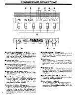 Preview for 4 page of Yamaha MFC2 Owner'S Manual