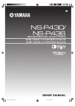 Yamaha NS-430 Owner'S Manual preview