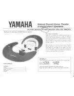 Yamaha NS-A426 Owner'S Manual preview