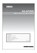 Yamaha NS-AP2800 Owner'S Manual preview