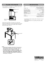 Preview for 2 page of Yamaha NS-C103 User Manual