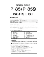 Preview for 52 page of Yamaha P-85 Service Manual