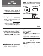 Preview for 3 page of Yamaha PCY10 Owner'S Manual