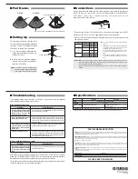 Preview for 2 page of Yamaha PCY65 Owner'S Manual