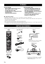 Preview for 6 page of Yamaha PianoCraft MCR-840 Owner'S Manual