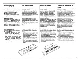 Preview for 4 page of Yamaha PortaTone PSR-12 Product Manual