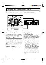 Preview for 4 page of Yamaha PortaTone PSR-73 Owner'S Manual