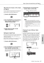 Preview for 47 page of Yamaha PSR-E443 Quick Manual