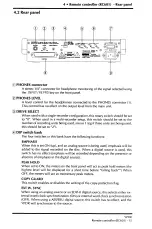 Preview for 19 page of Yamaha RC601 Operating Manual