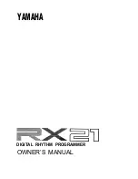 Preview for 2 page of Yamaha RX-21 Product Manual