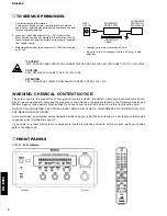 Preview for 2 page of Yamaha RX-E400 Service Manual