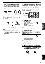 Preview for 25 page of Yamaha RX-V357 Owner'S Manual