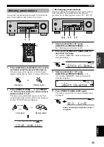 Preview for 37 page of Yamaha RX-V357 Owner'S Manual