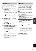 Preview for 39 page of Yamaha RX-V357 Owner'S Manual