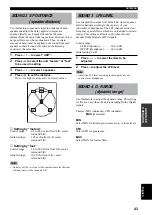 Preview for 45 page of Yamaha RX-V357 Owner'S Manual