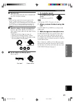 Preview for 25 page of Yamaha RX-V496 Owner'S Manual