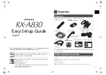 Preview for 2 page of Yamaha RX-V675 Setup Manual