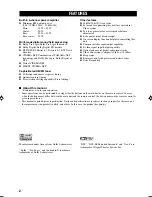 Preview for 4 page of Yamaha RX-V740RDS Owner'S Manual