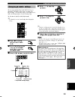 Preview for 57 page of Yamaha RX-V740RDS Owner'S Manual