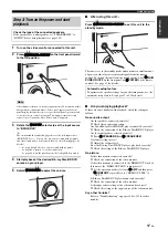 Preview for 17 page of Yamaha RX-Z11 - AV Receiver Owner'S Manual