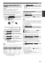 Preview for 43 page of Yamaha RX-Z11 - AV Receiver Owner'S Manual