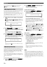 Preview for 70 page of Yamaha RX-Z11 - AV Receiver Owner'S Manual