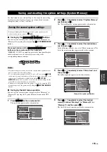 Preview for 115 page of Yamaha RX-Z11 - AV Receiver Owner'S Manual