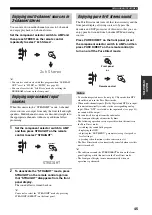 Preview for 49 page of Yamaha RXV659BL - AV Receiver Owner'S Manual