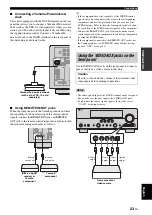 Preview for 27 page of Yamaha RXV661BL Owner'S Manual