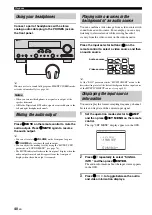 Preview for 44 page of Yamaha RXV661BL Owner'S Manual