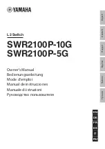 Preview for 1 page of Yamaha SWR2100P-10G Owner'S Manual