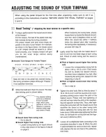 Preview for 6 page of Yamaha TP-4223 Owner'S Manual