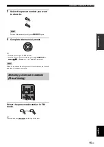 Preview for 19 page of Yamaha TSX 130 - CD / MP3 Clock Radio Owner'S Manual