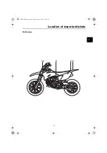 Preview for 13 page of Yamaha TT-R110E 2018 Owner'S Manual