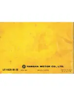 Preview for 82 page of Yamaha TT500C 1976 Owner'S Manual