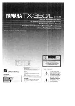 Yamaha TX-350 Owner'S Manual preview