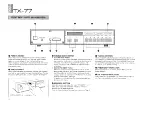 Preview for 6 page of Yamaha TX-77 Owner'S Manual